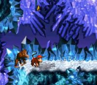 une photo d'Ã©cran de Donkey Kong Country sur Nintendo Super Nes